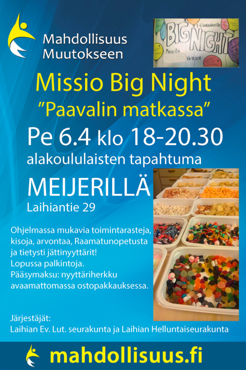 Missio Big Night Missio Big Night